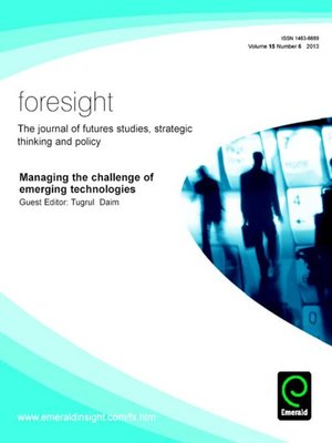 cover image of foresight, Volume 15, Issue 6